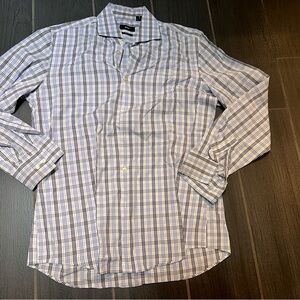 Men's Blue Checkered classic Shirt